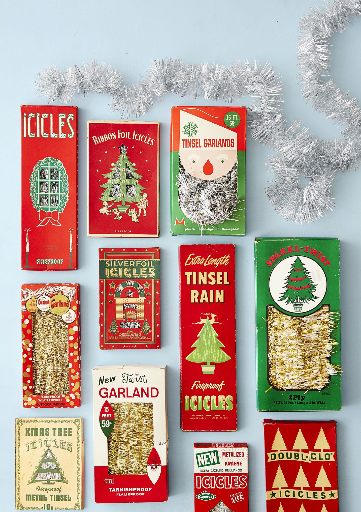 Vintage Doubl Glo Christmas ornaments Made in British Crown Colony of Hong Kong Set of 4 Plastic Vintage Cars